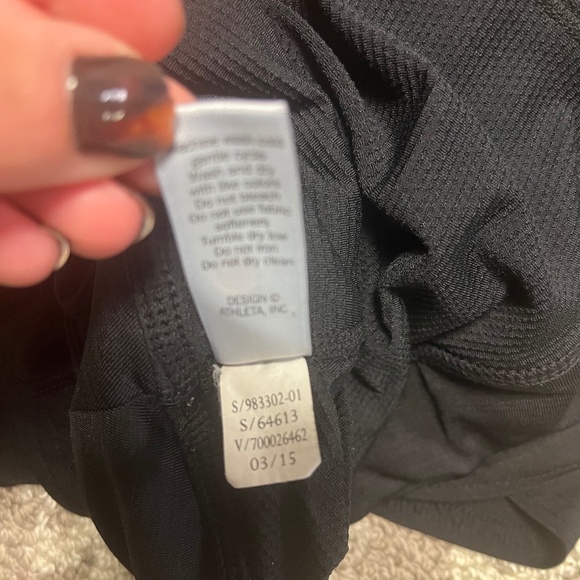 Athleta Stripe Swagger Tiered Skort Size XL Black - Picture 14 of 15